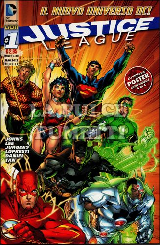 JUSTICE LEAGUE #     1 + POSTER COMPONIBILE 4 (DI 4)